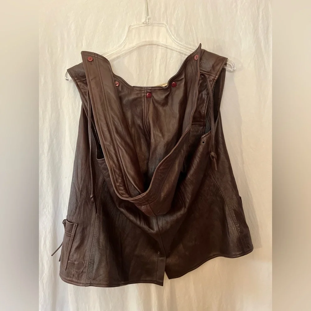 WOMEN’S leather vest MIKE & CHRIS MODIFIED boho biker